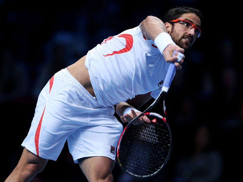 Tipsarevic got off the mark in the second set but could not prevent Del Potro winning it 6-4.