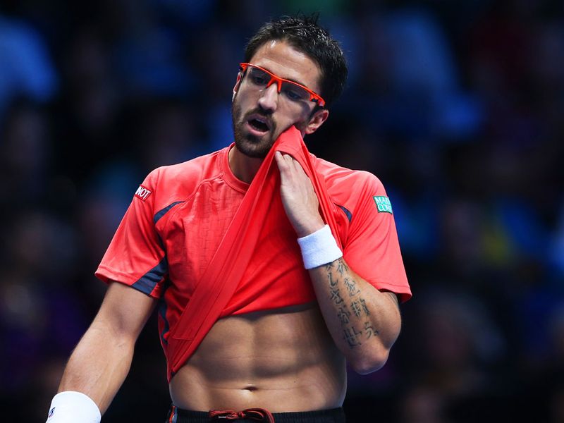 Tipsarevic struggles to stay in the game as Federer continues to dominate