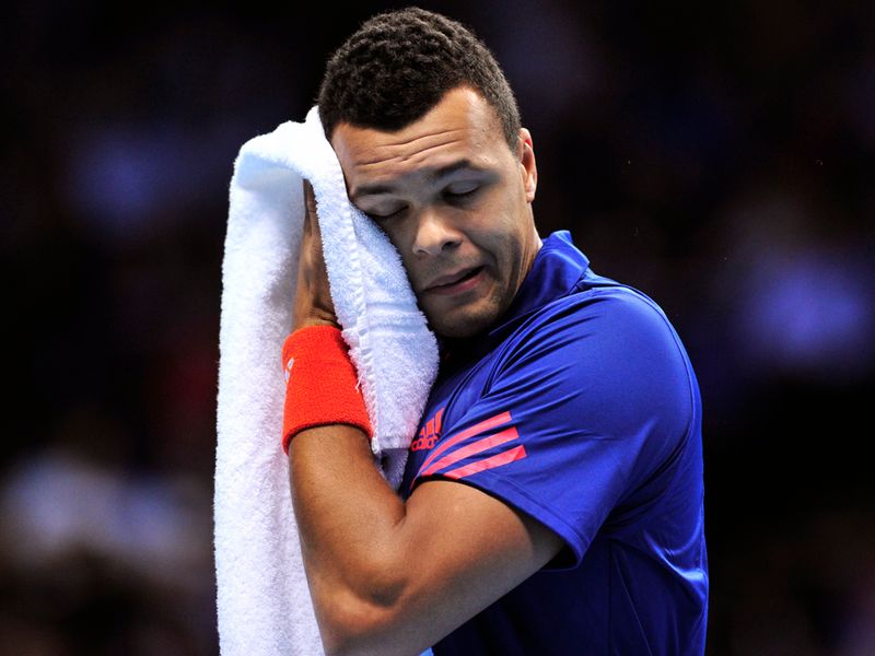 Tsonga was broken at the start of the second set and faced a huge mountain to climb.