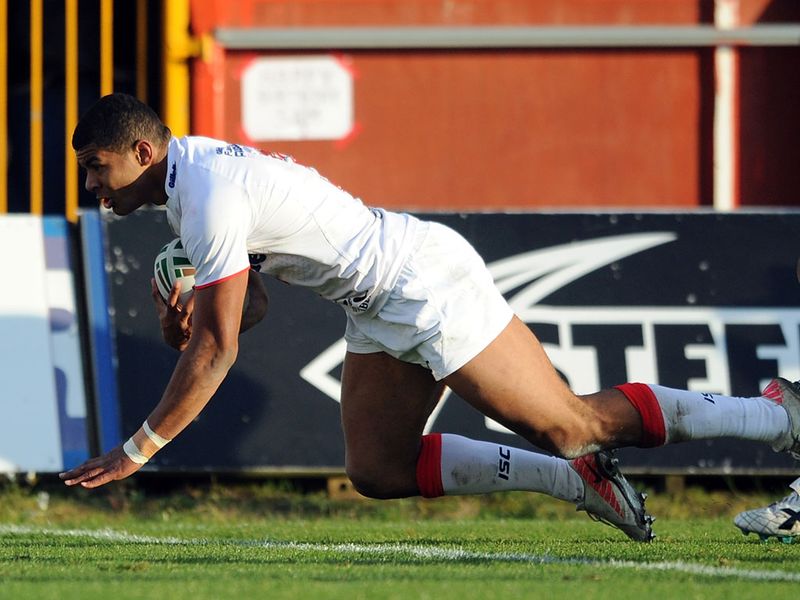 Leeds Rhinos centre Kallum Watkins opened the scoring for England