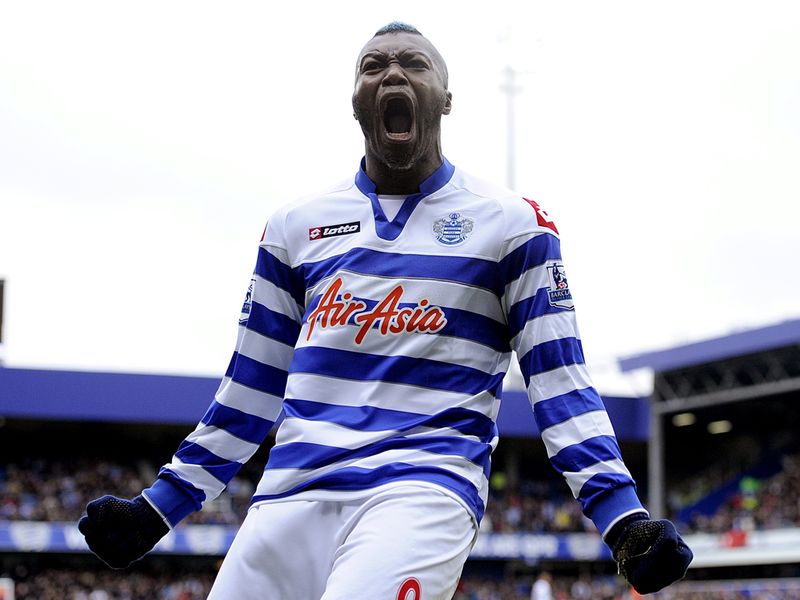 Cisse celebrates his equalising goal