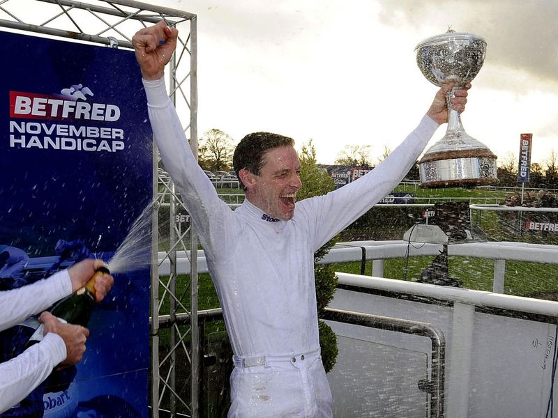 Hughes with his trophy