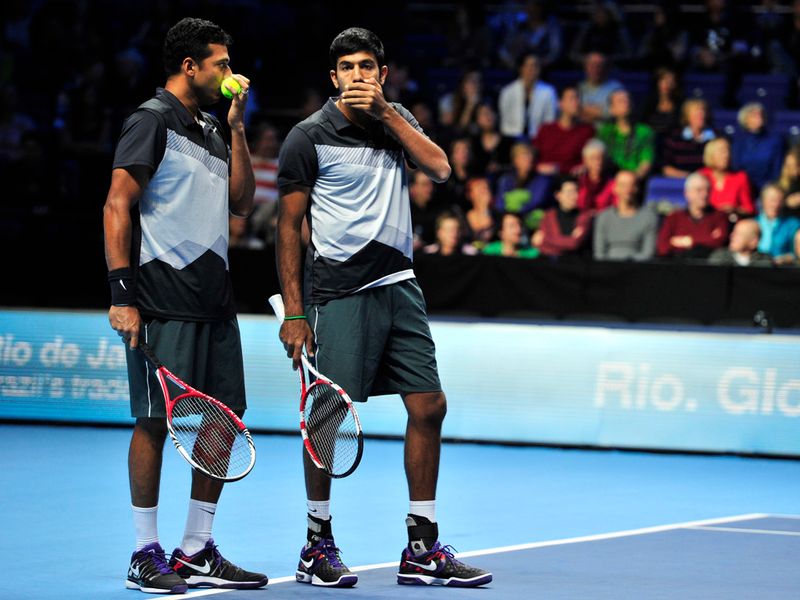 Rohan Bopanna and Mahesh Bhupathi were the opposition and it was they who took the first set 6-3.