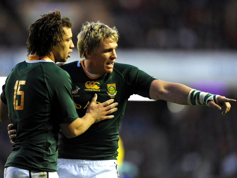 Jean de Villiers looks animated about something