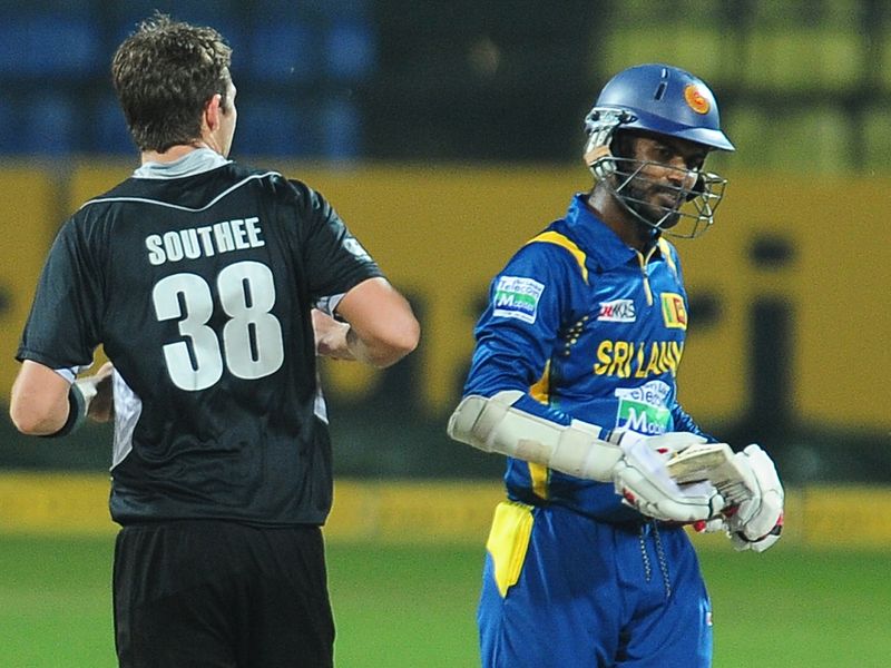 Tim Southee dismissed Upul Tharanga for 10 early on in the chase.