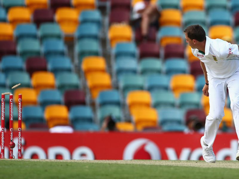 Dale Steyn enjoyed a fortunate flick of the finger...