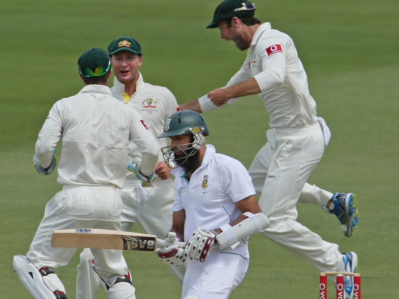 Hashim Amla was out cheaply again.