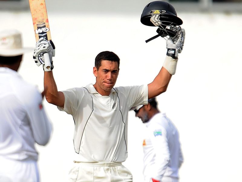 Taylor welcomed his first Test century against Sri Lanka.