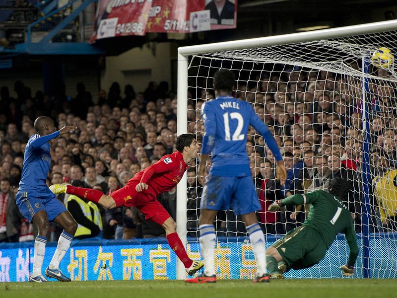 Suarez is the hero once more for Liverpool as he heads home the leveller in a 1-1 draw
