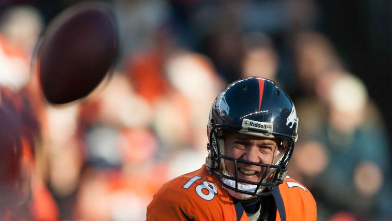 Peyton Manning: Threw three touchdown passes for the Denver Broncos