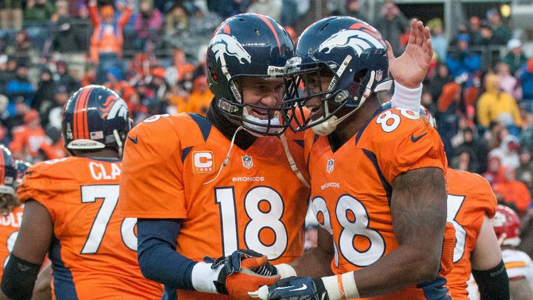Peyton Manning: Celebrates yet another win for Denver