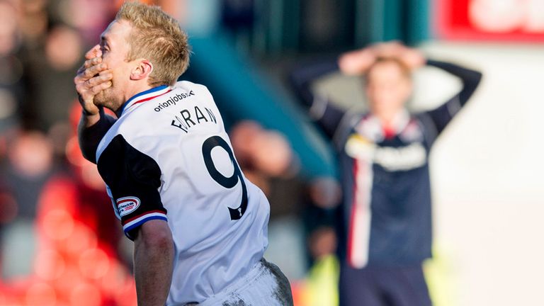 Richie Foran: Celebrates his last-gasp equaliser