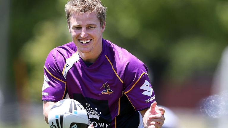 Brett Finch training with his new club