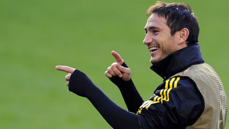 Frank Lampard: Back in training with Chelsea