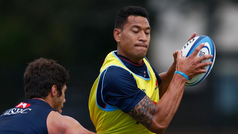 Israel Folau: Left out of Wallabies training squad