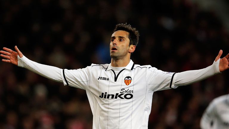 Jonas: Celebrates scoring for Valencia