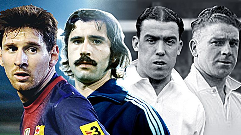 Goalscoring legends: Messi, Muller, Dean and Camsell