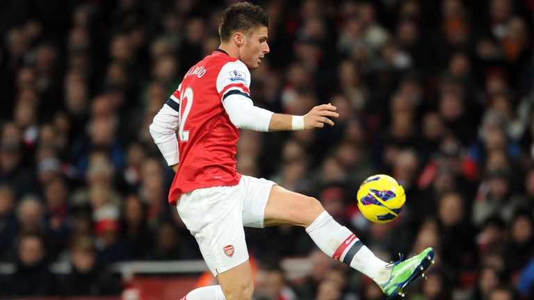 Olivier Giroud: Striker has scored seven goals for Arsenal since arriving from Montpellier