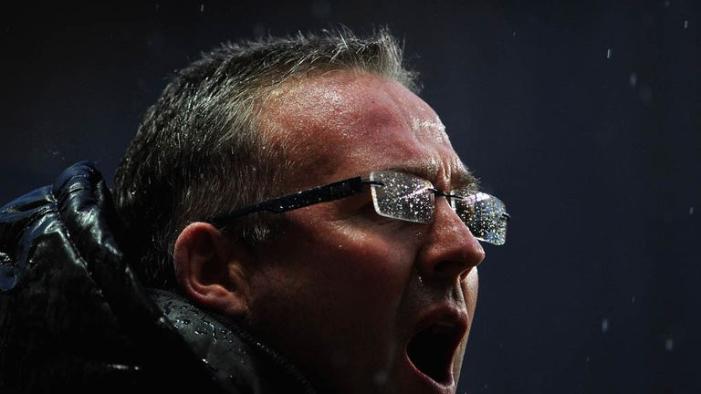 Lambert: had presided over a tough season at Villa Park