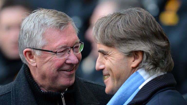 Roberto Mancini: Believes his side are stronger and play better football than Sir Alex Ferguson's Manchester United