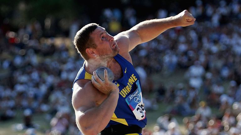 Yuri Bilonog: Has been stripped of his shot-put gold from Athens