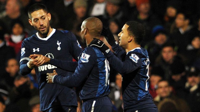 Jermain Defoe: Tottenham striker congratulated after scoring against Fulham