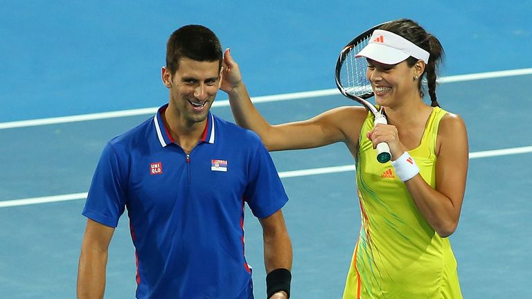 Novak Djokovic and Ana Ivanovic enjoying Hopman Cup in Perth