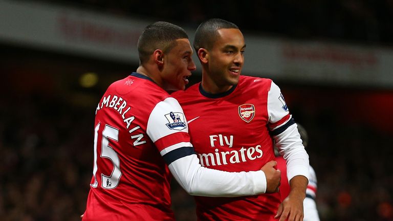 Former Saints Theo Walcott and Alex Oxlade-Chamberlain