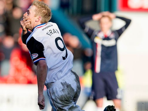 Richie Foran celebrates his goal for Inverness
