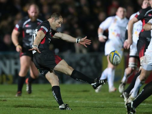 Gordon Ross kicks downfield