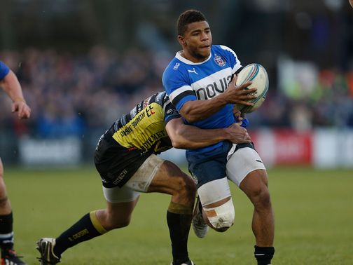 Kyle Eastmond makes some progress for Bath