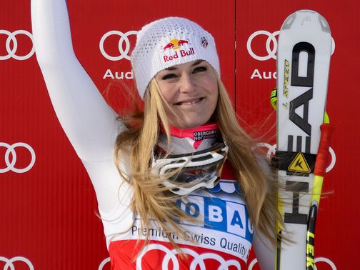 Vonn: Landed the Super-G