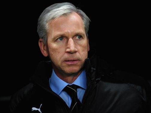 Alan Pardew and Co were delayed flying out