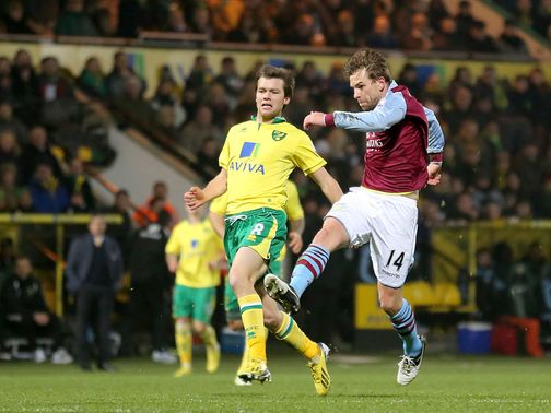 Brett Holman scores a superb equaliser for Aston Villa