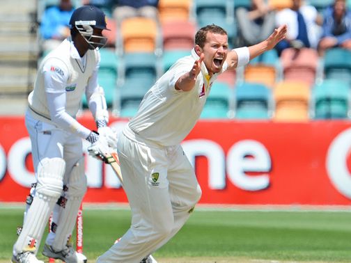 Siddle: Television footage in Hobart