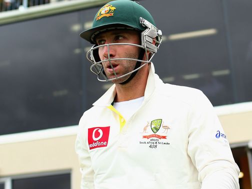 Hughes: Happy enough with his innings of 86