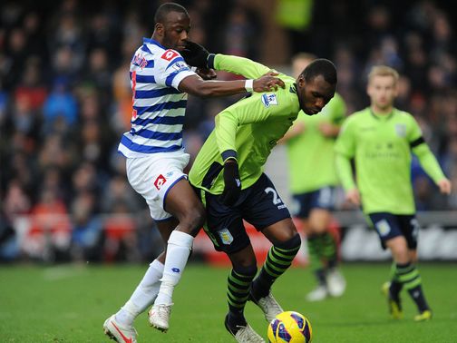 Diakite and Benkete battle for the ball