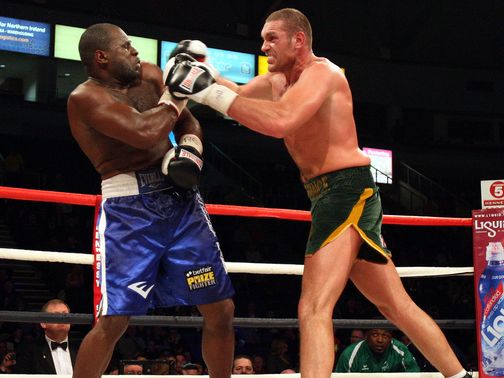 Fury (right): Patient win in Belfast
