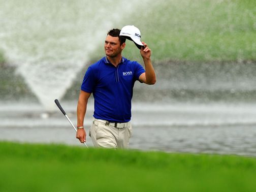 Martin Kaymer celebrates his win in Sun City.