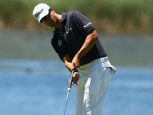 Adam Scott: Used a short putter during practice at the Australian Open