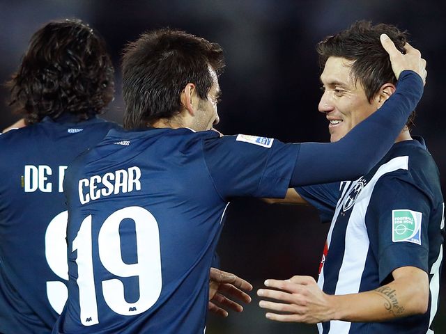 Cesar Delgado leads the celebrations for Monterrey