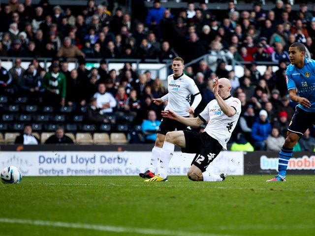 Conor Sammon gives Derby a 15th-minute lead