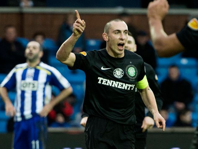 Scott Brown celebrates his goal