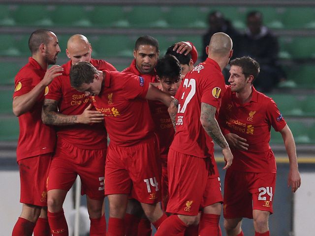 Jordan Henderson celebrates his vital goal