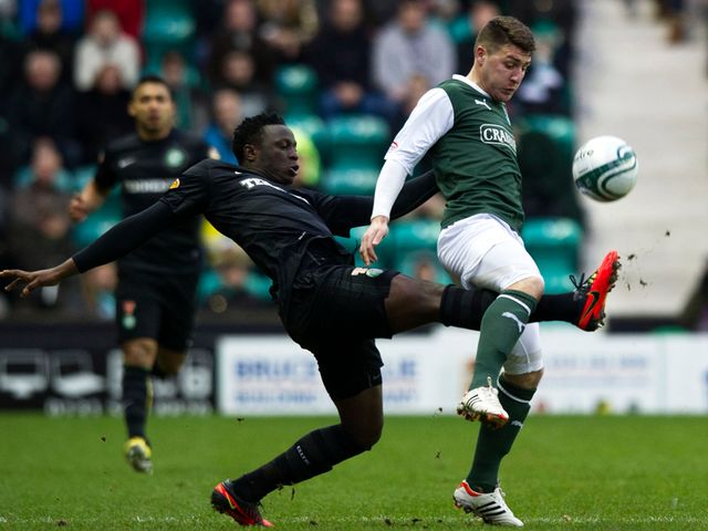 Victor Wanyama tackles Gary Deegan