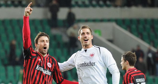 Eintracht celebrate their victory
