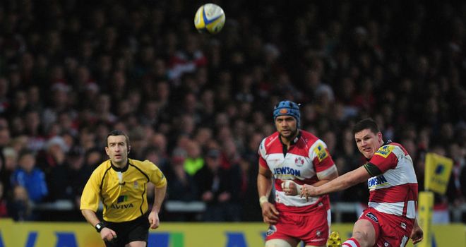 Freddie Burns: scored all Gloucester's points
