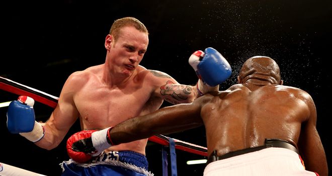 George Groves: In action against Glen Johnson in December
