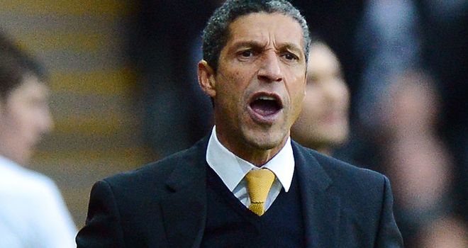 Chris Hughton: Has taken positives despite Norwich's losing streak