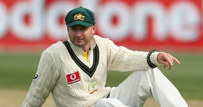Michael Clarke: injured his hamstring in Hobart
